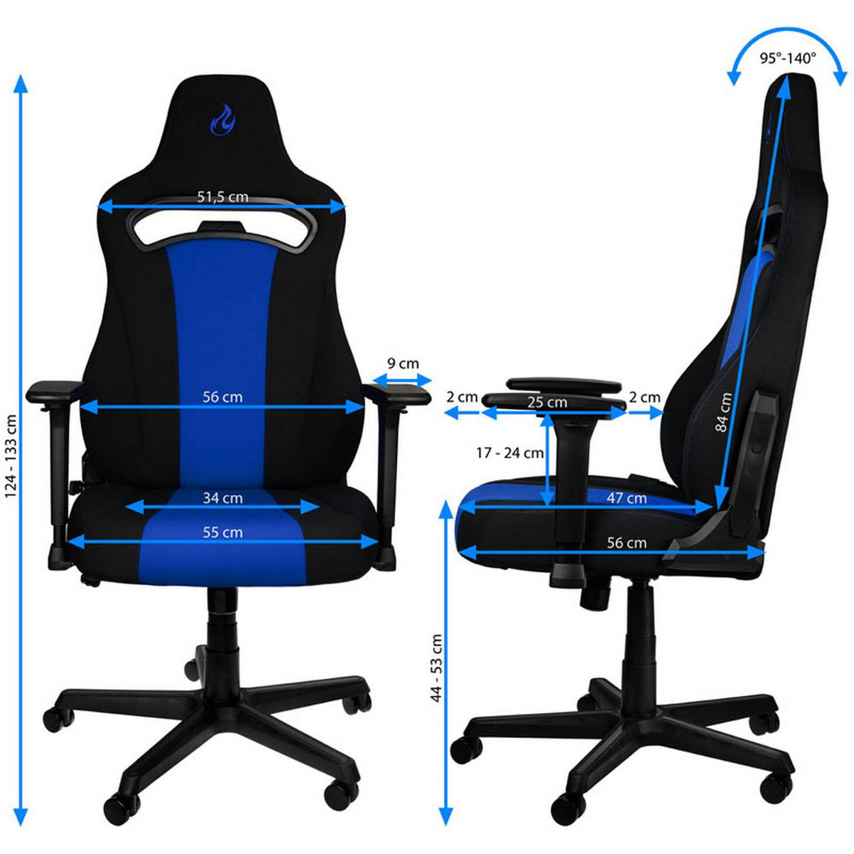 E250 gaming chair by Nitro Concepts
