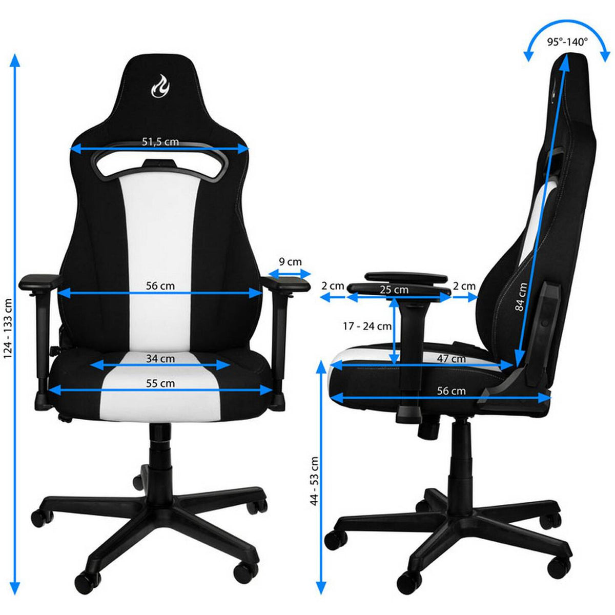 E250 gaming chair by Nitro Concepts